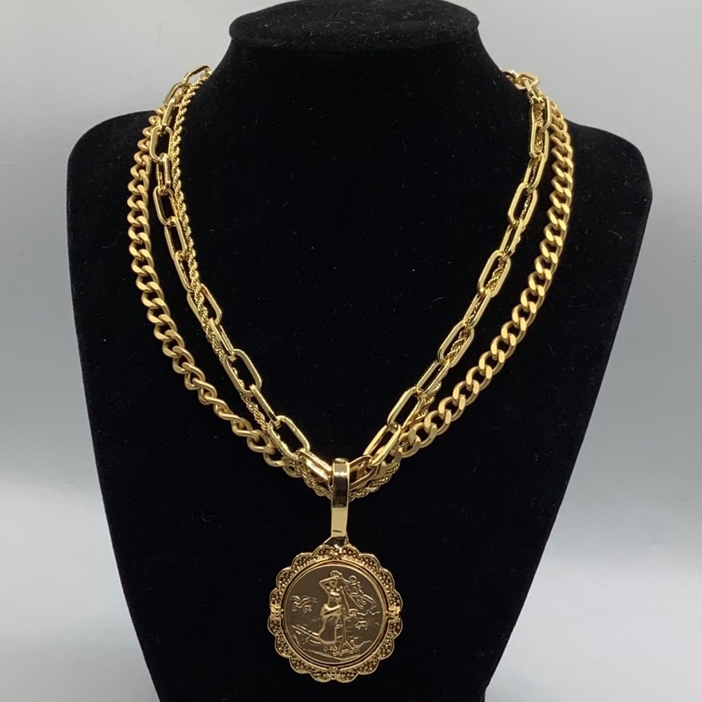 Melania Clara/By Alexa Rae Trinidad Gold Necklace